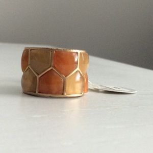 NWT Lia Sophia Honeycomb ring